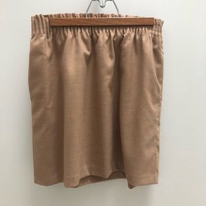 JCREW camel wool skirt